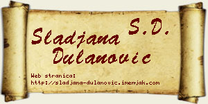 Slađana Dulanović vizit kartica